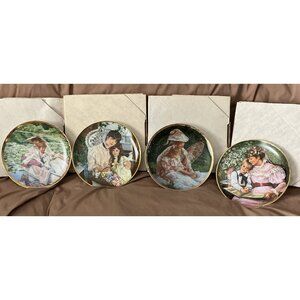 Lot Of 4 Reco Collection Mother’s Day Plates by Sandra Kuck 1986 ‘87 ‘89 ‘90